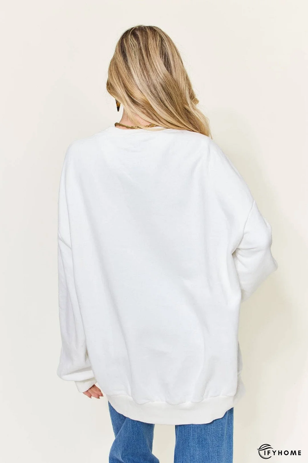 Simply Love Full Size Graphic Long Sleeve Sweatshirt | IFYHOME