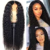 Brazilian Long Water Wave Black Curly Wig