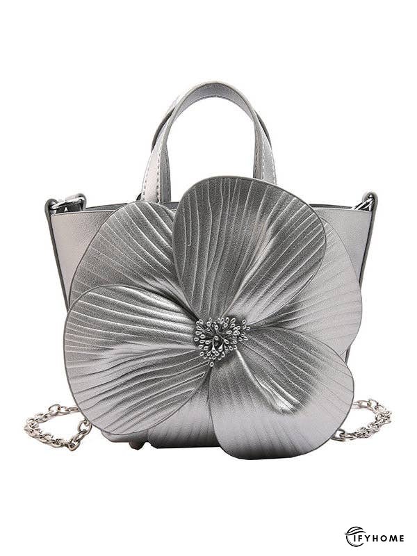 Flower Shape Pleated Split-Joint Bags Crossbody Bags Handbags Tote Bags | IFYHOME