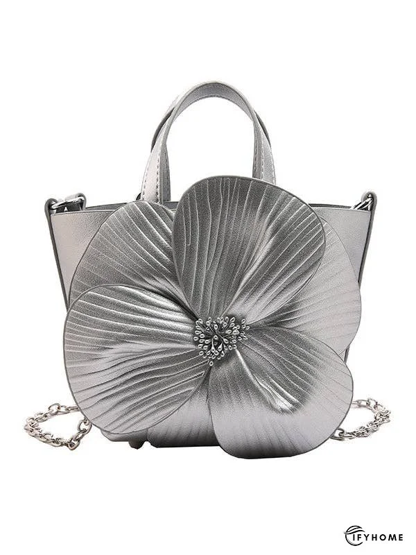 Flower Shape Pleated Split-Joint Bags Crossbody Bags Handbags Tote Bags | IFYHOME
