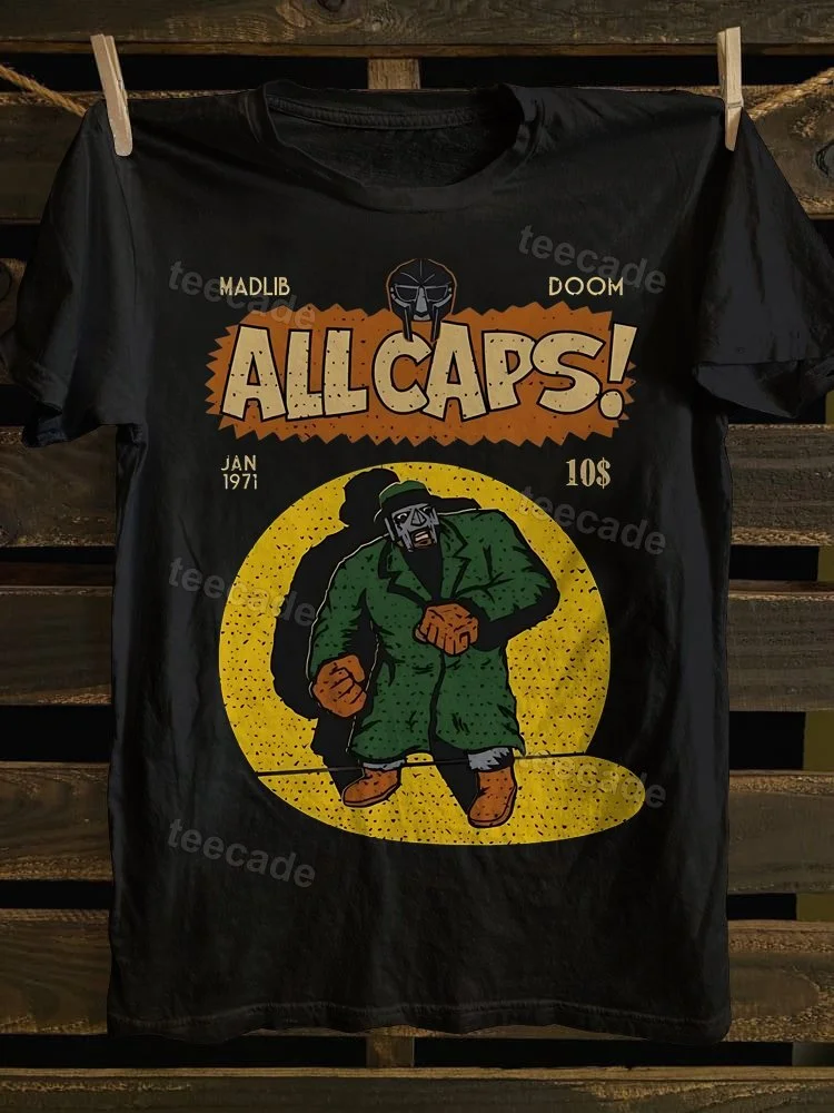 Teecade Teecade Madlib Doom All Caps Vintage Aesthetic Inpsired T-shirt