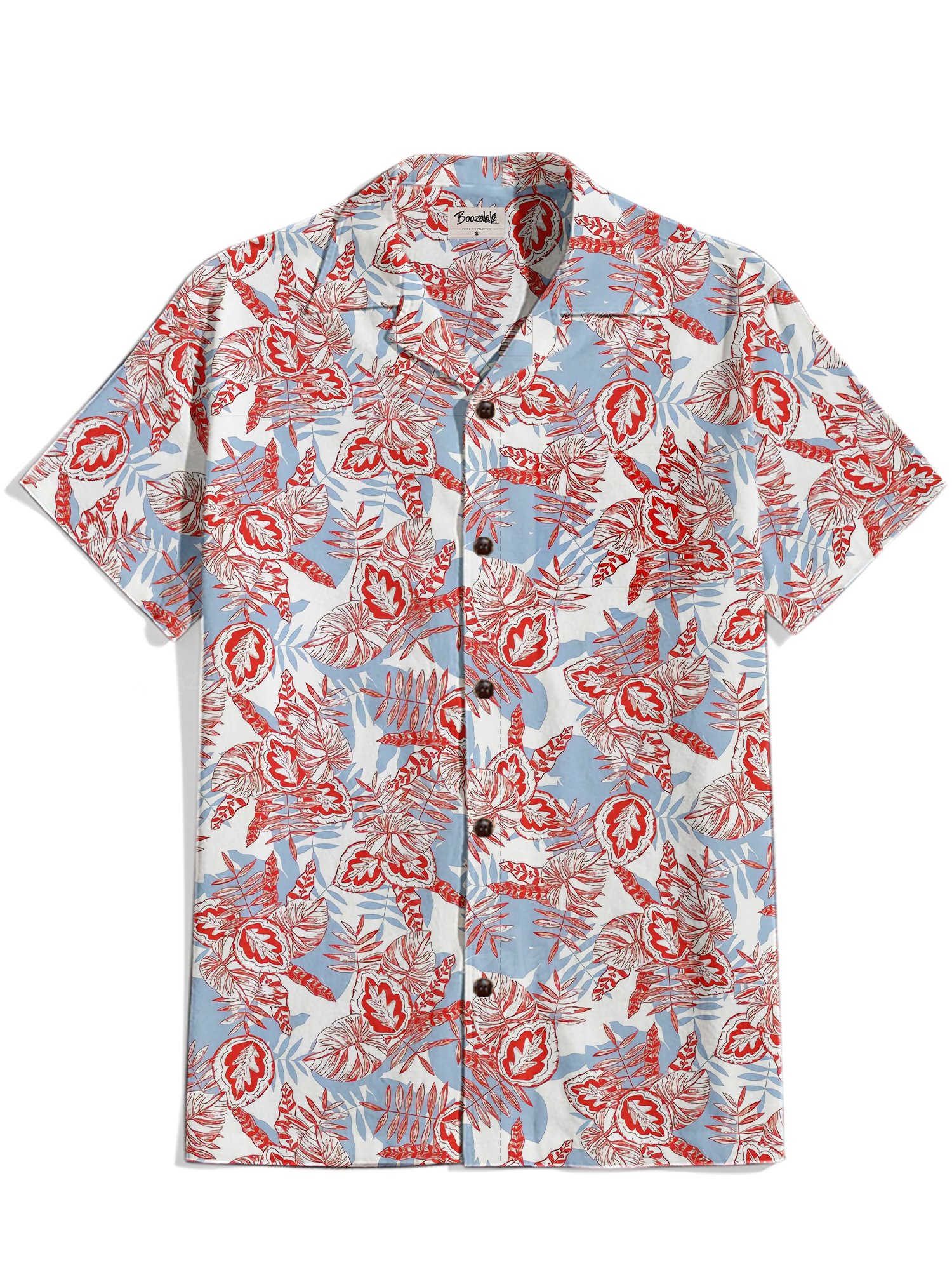 Hawaii Flower - 100% Cotton Cuban Collar Shirt