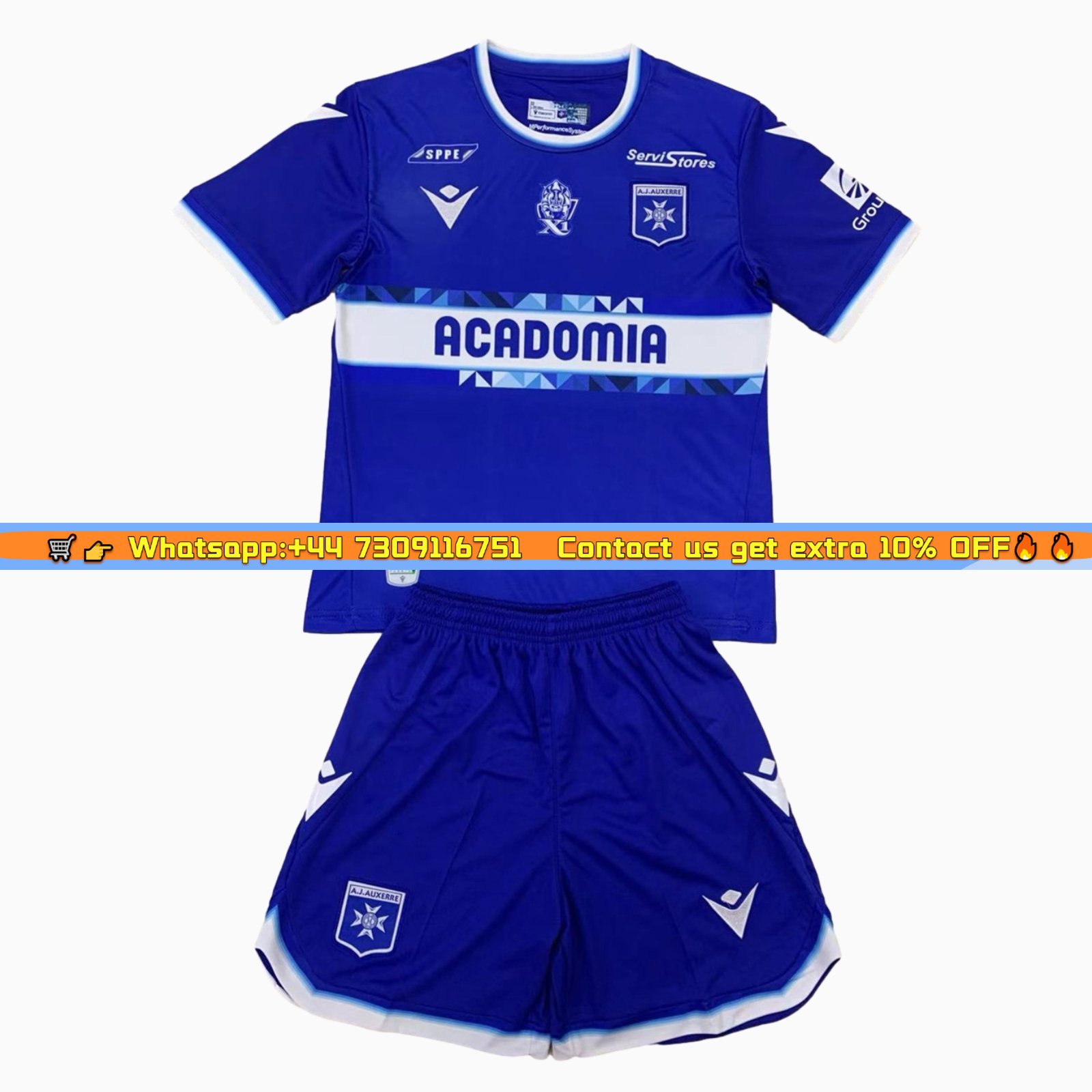Auxerre 24-25 Third Men's Adult Jersey Set - Fans Version