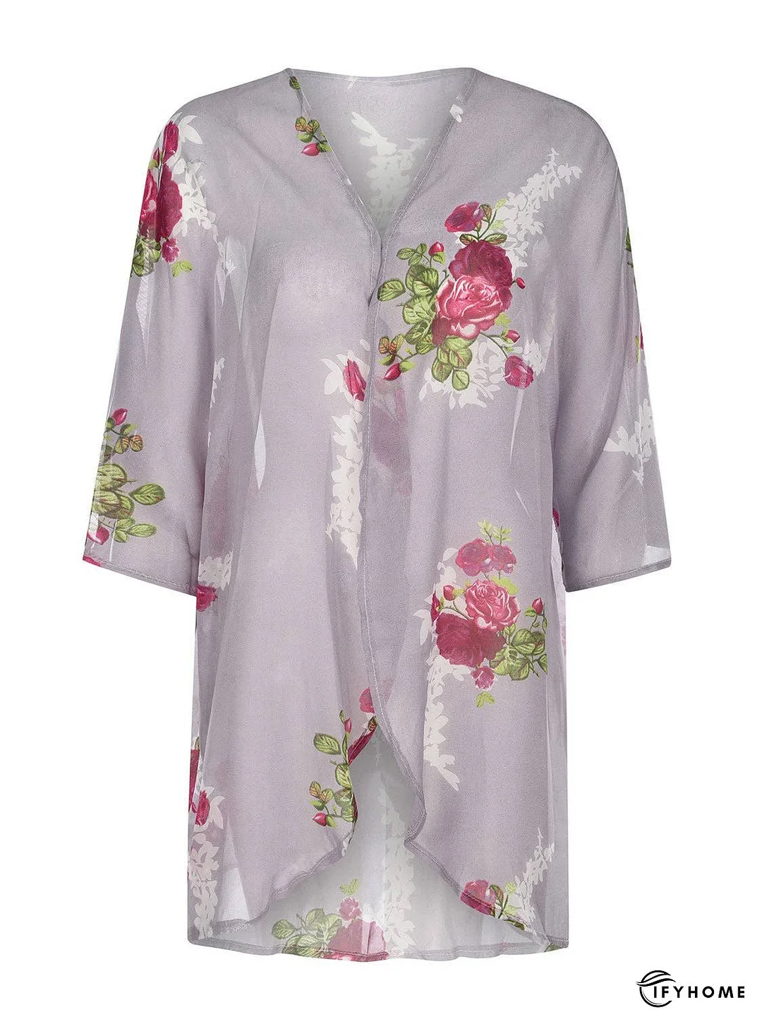 Open Front Half Sleeve Cover-Up | IFYHOME