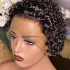 Black Short Hair Super Curly Bob Wig