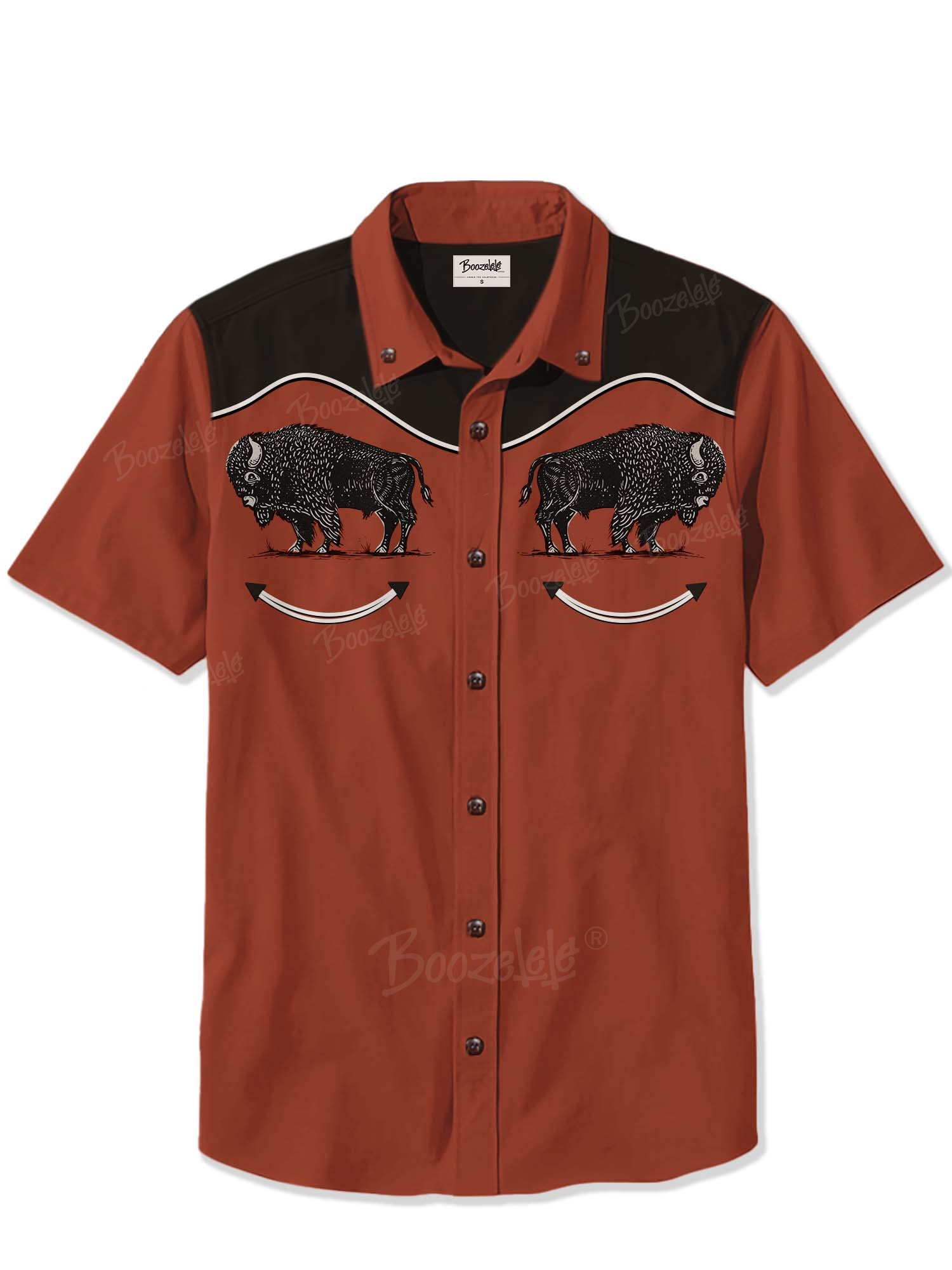 Vintage West Bison - 100% Cotton Shirt