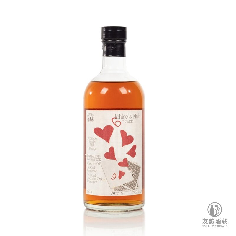 羽生 撲克牌系列HANYU ICHIRO'S MALT-6 OF HEARTS 友誠酒藏