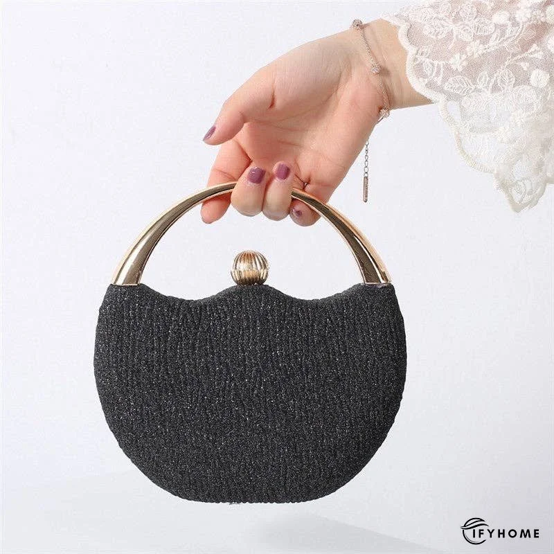 Stylish Vintage Pink Round Arc Evening Clutch | IFYHOME