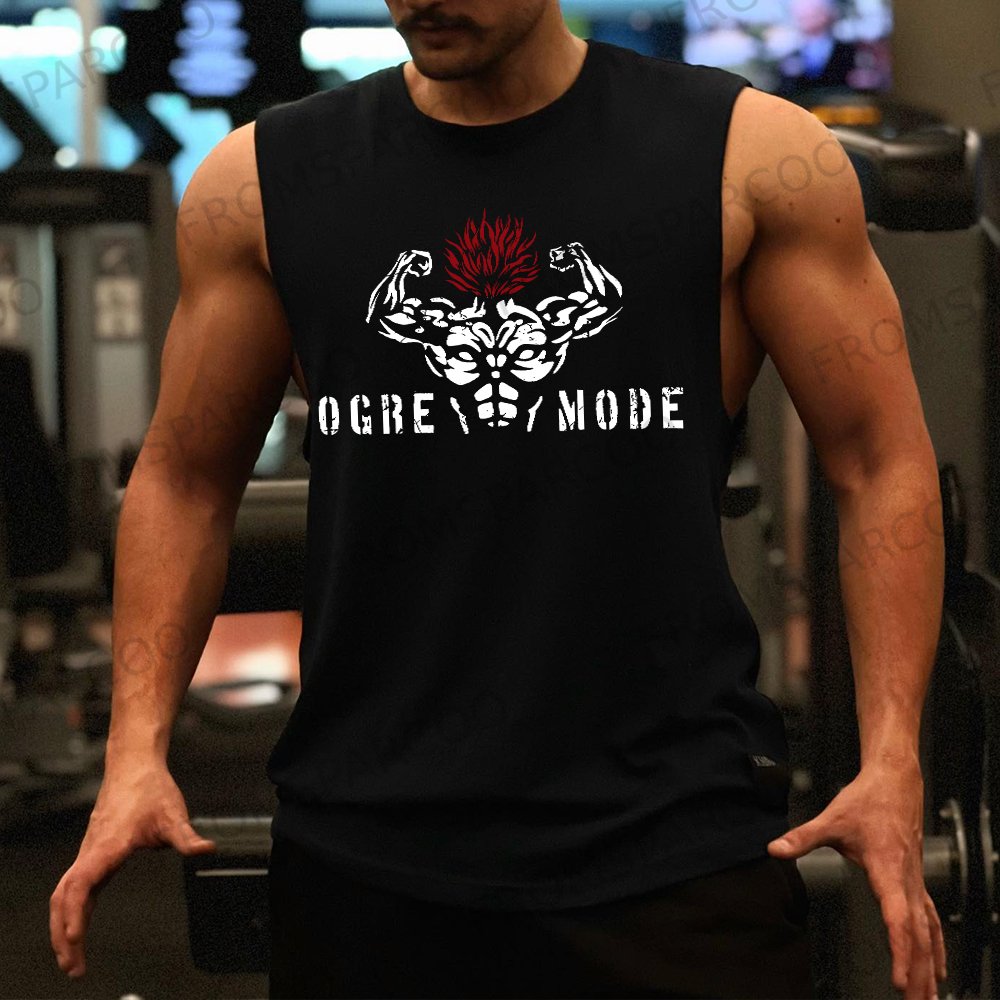 Men's Casual Dragon Ball Animation Simple Printed Fitness Tank Top