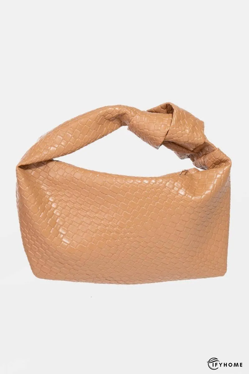 Fame Weave Pattern Knotted Handle Handbag | IFYHOME