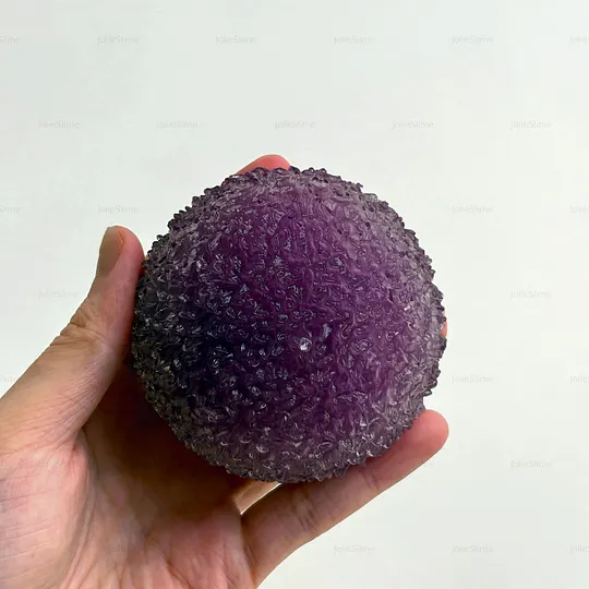 Twilight Snowbite handmade dark purple crunchy snow stress ball - dry frosty ASMR texture by JoliSlime