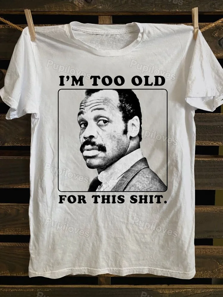 Pupiloves Pupiloves Emotions of Old Man  T-shirt