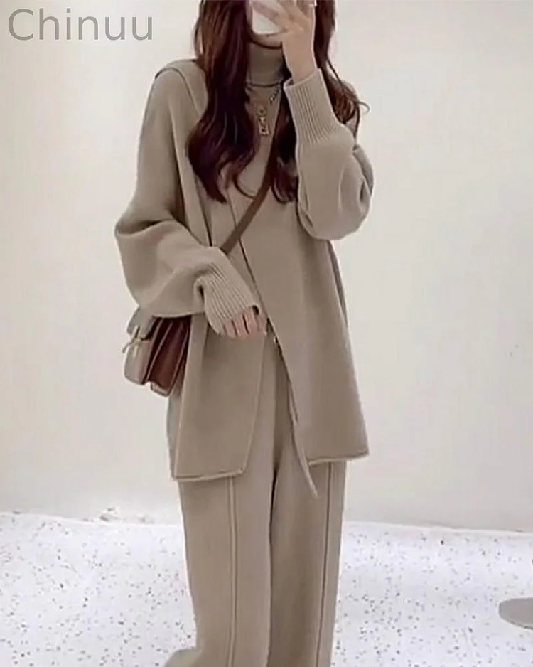 Autumn and winter fashion and leisure two-piece