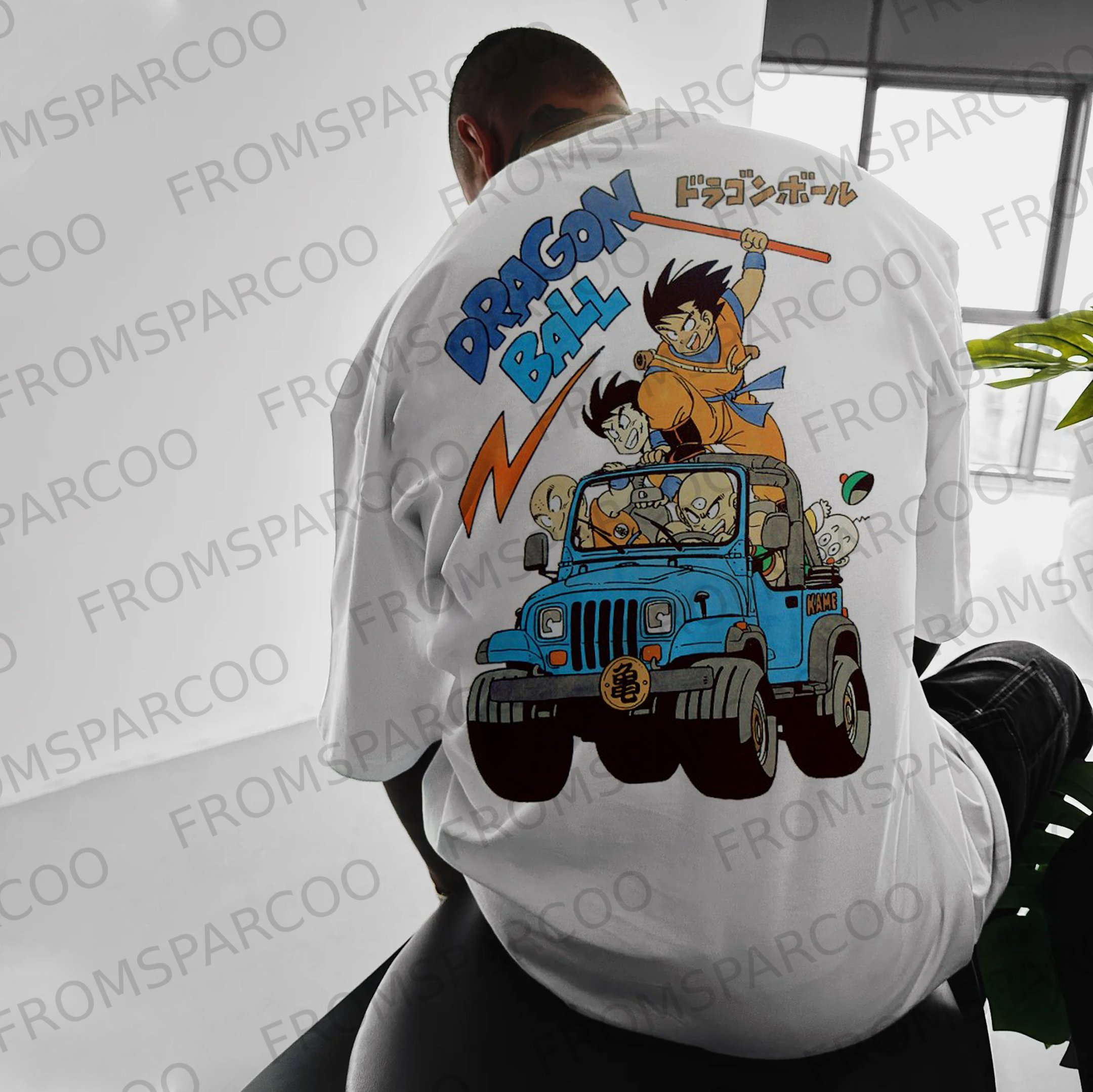 Unisex DB Goku Driving Printed T-shirt