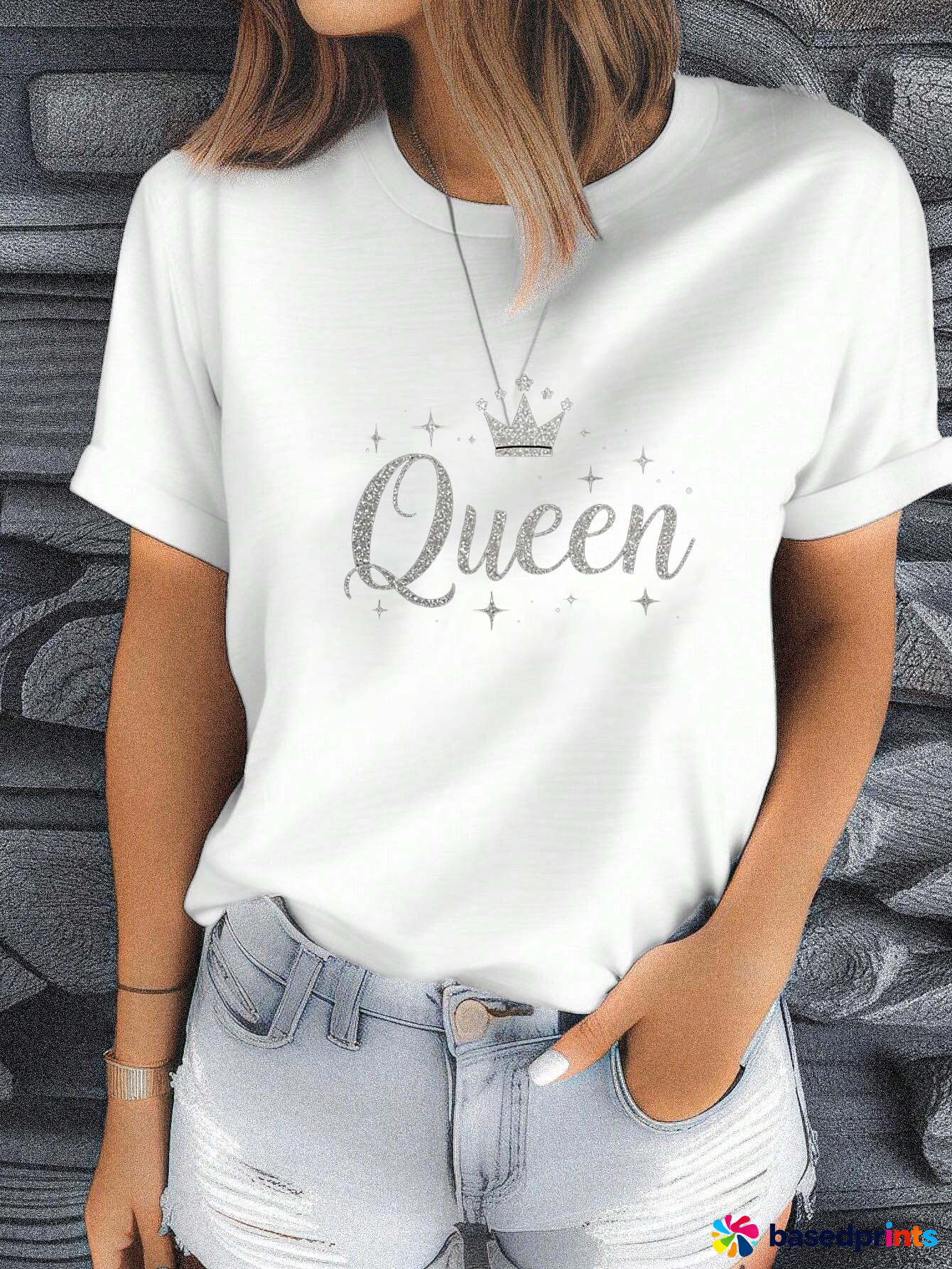 Queen T-Shirt Women Summer Casual Short Sleeve Tops