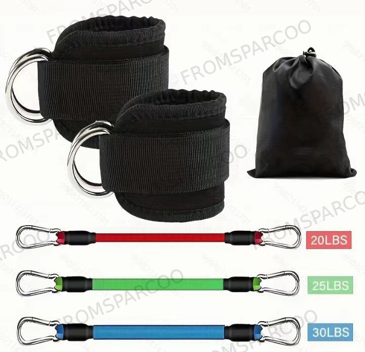 Unisex Fitness Ankle Resistance Elastic Training Rope