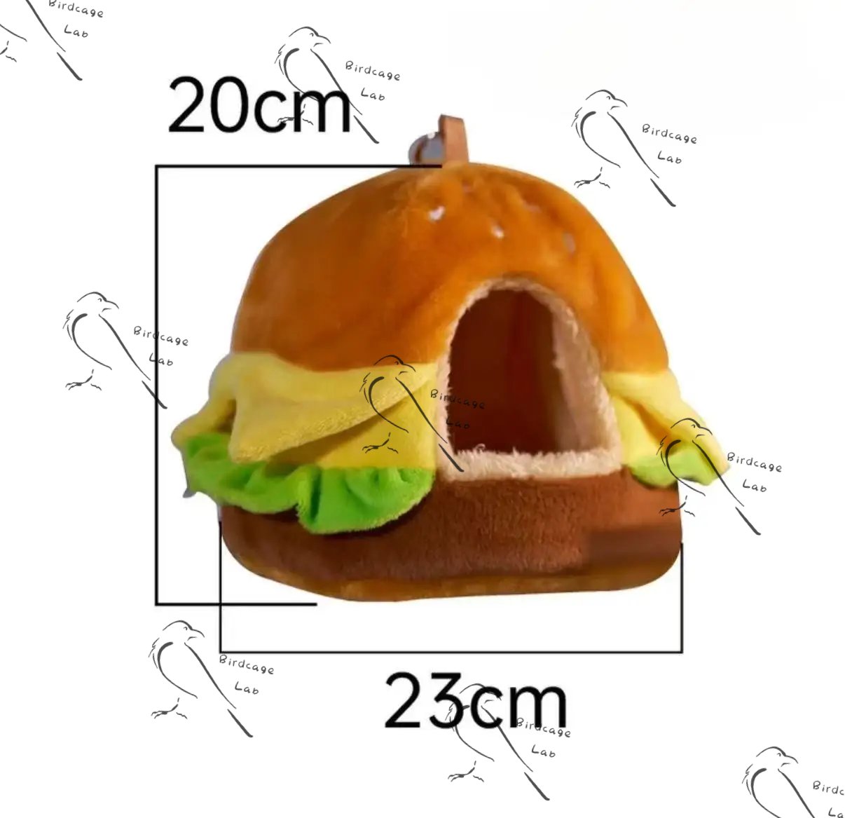 Bird Hamburger Nest  Birdcagelab