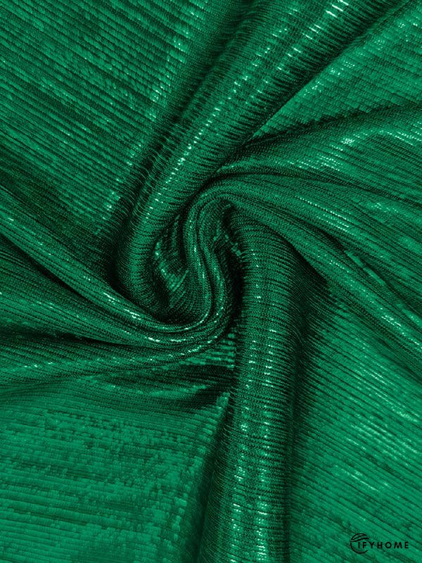 High Waisted Three-Quarter Sleeves Pleated Solid Color Deep V-Neck Jumpsuits | IFYHOME