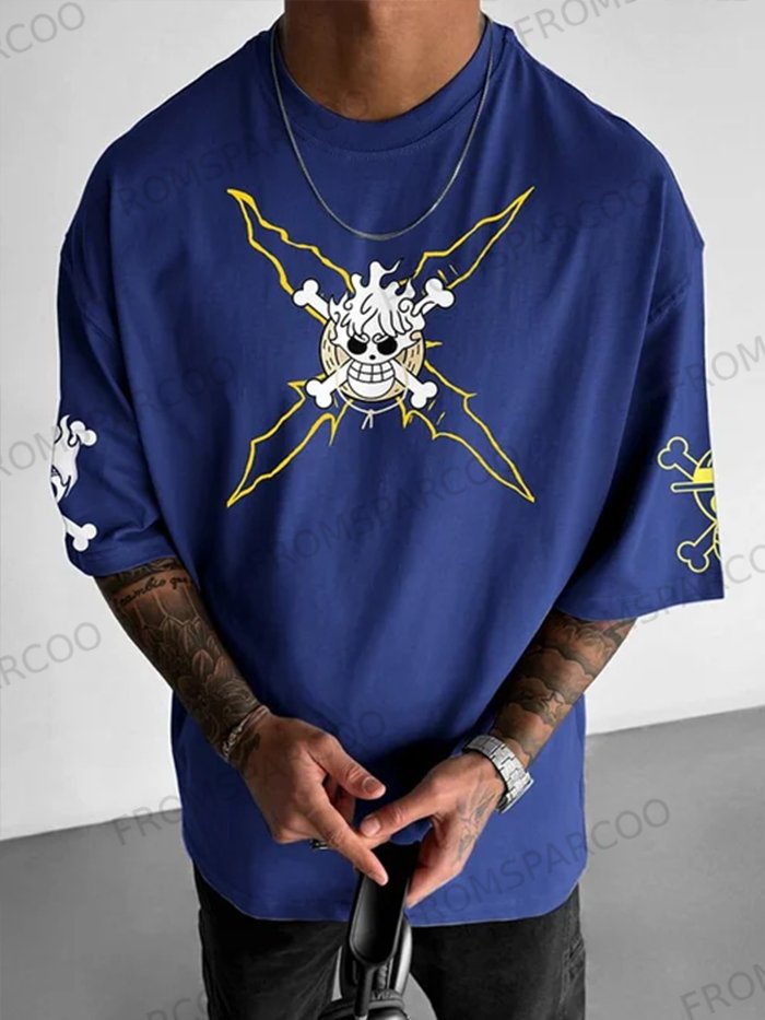 Oversized Unisex One Piece Anime Print T-Shirt