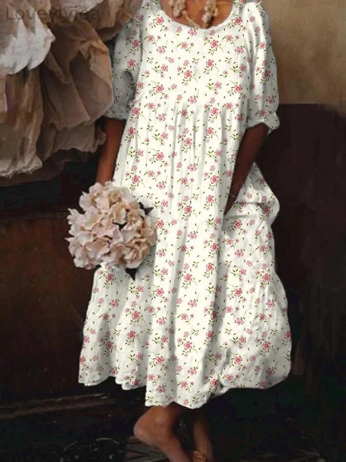 Women's Floral Casual Printed Dress
