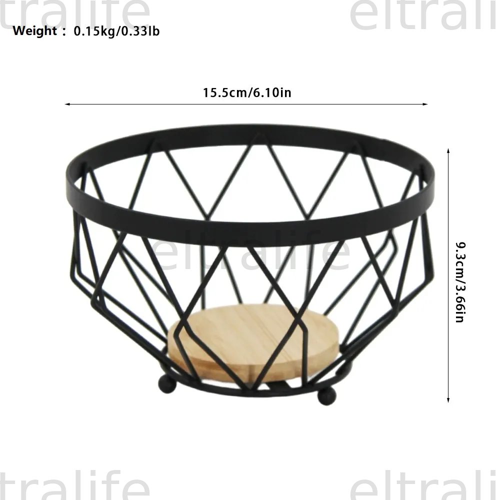 Pack of 10, Iron and wood storage basket,  Fruit bowl basket, Aromatherapy candle cup holder, Succulent plant guardrail eltralife
