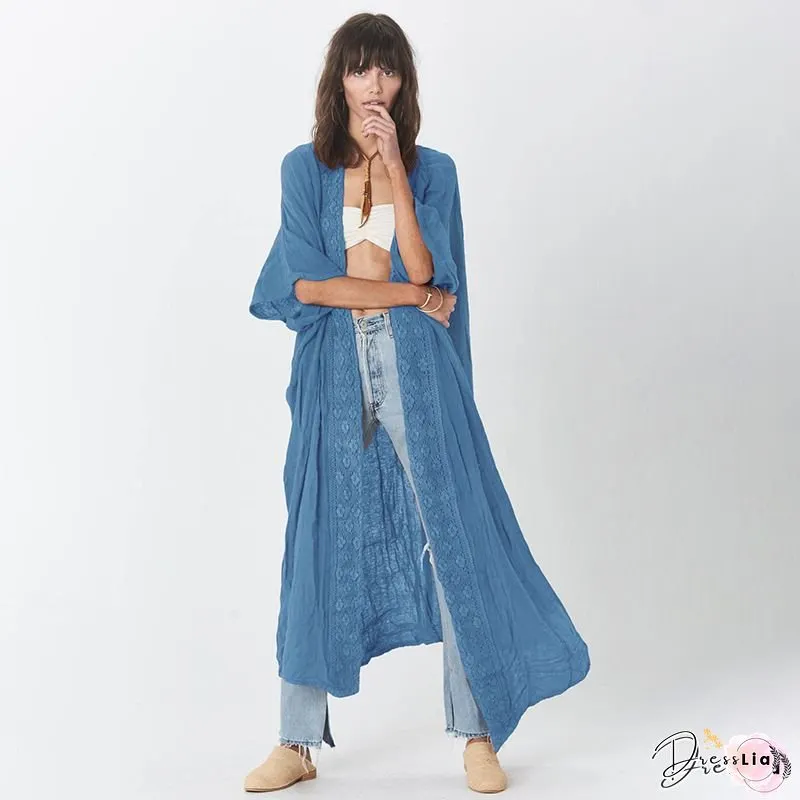 2025 New Women's Beach Cover Ups Long Kimono, Lightweight Sun Protective Swimwear Wrap, Loose Plus Size See Through Sheer Bathing Suit Outdoor Jacket, Swim Coverup Dress For Vacation, Pool, Swim Coverup Women, Swimsuit Coverup For Women