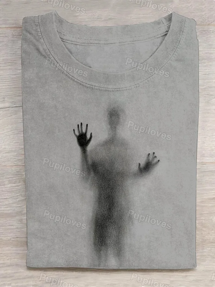Pupiloves Pupiloves  Man Lying on Glass T-shirt