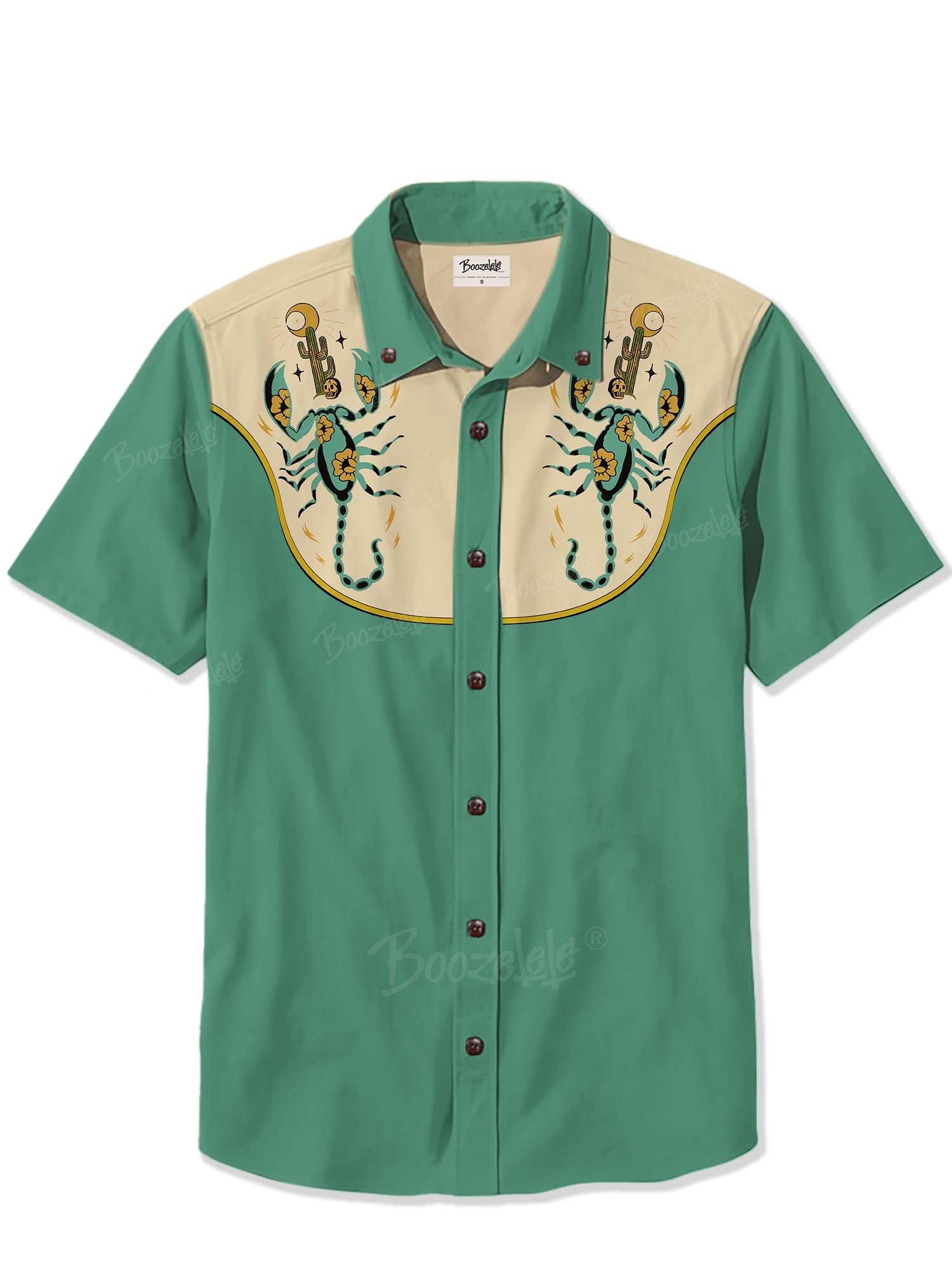 Western Cactus And Scorpions - 100% Cotton Shirt