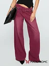 Paltrow Cargo Jeans Washed Burgundy