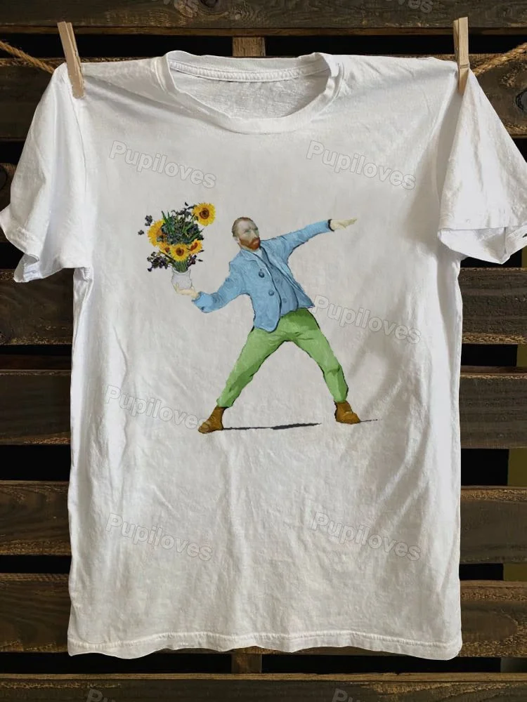 Pupiloves Pupiloves Van Goghsky Funny Art Teacher  T-shirt