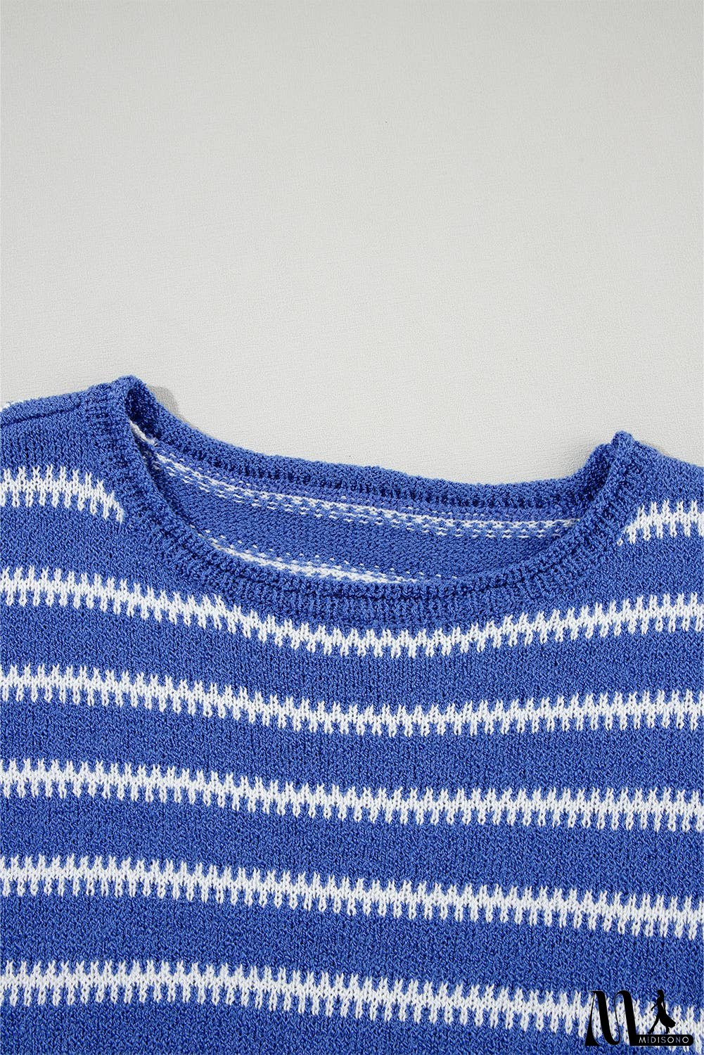 Stripe Drop Shoulder Casual Sweater