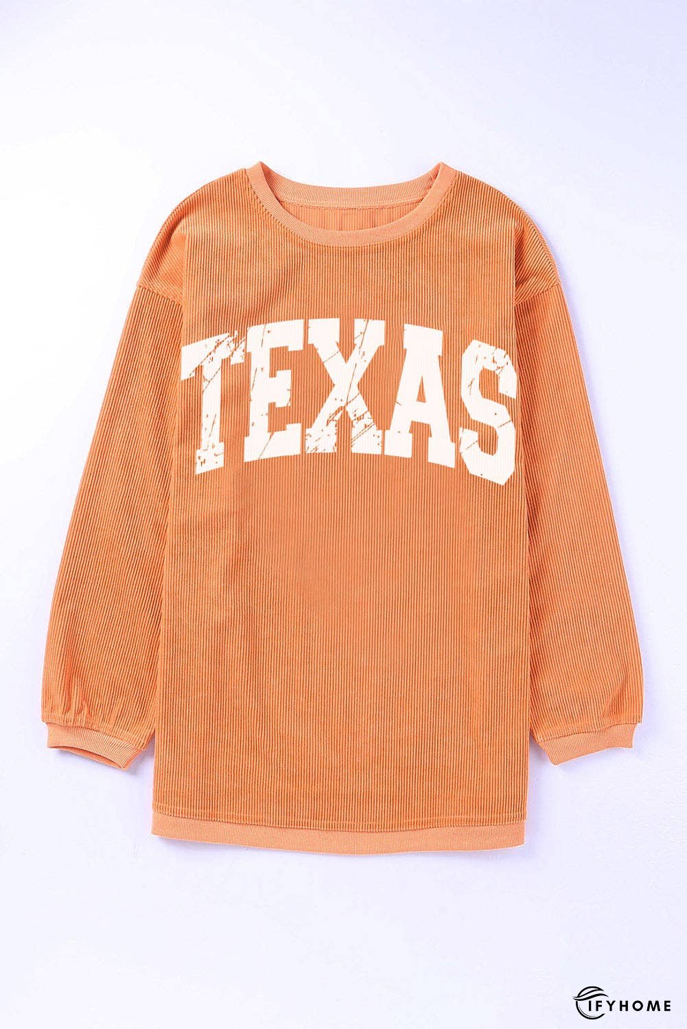 TEXAS Round Neck Long Sleeve Sweatshirt | IFYHOME
