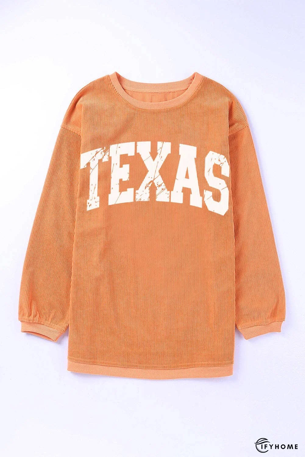 TEXAS Round Neck Long Sleeve Sweatshirt | IFYHOME