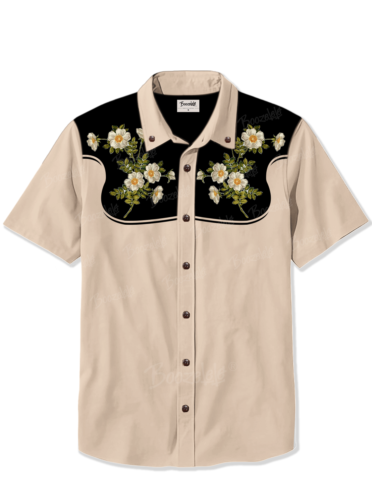 Retro Floral - 100% Cotton Shirt