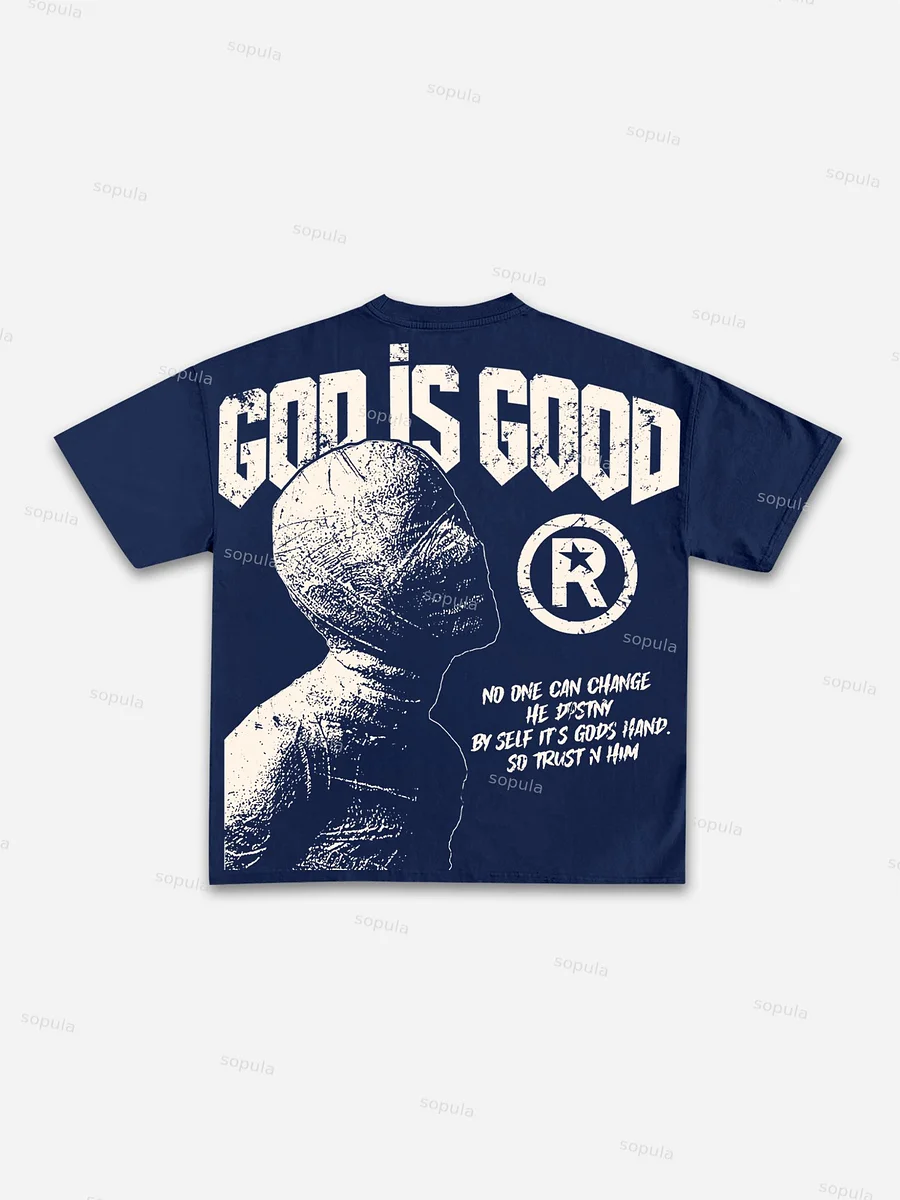 God Is Good-Vintage Destiny Mummy Graphic Cotton T-Shirt