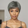 Trendy Limited Style | Salt & Pepper Pixie Cut Hair Wig