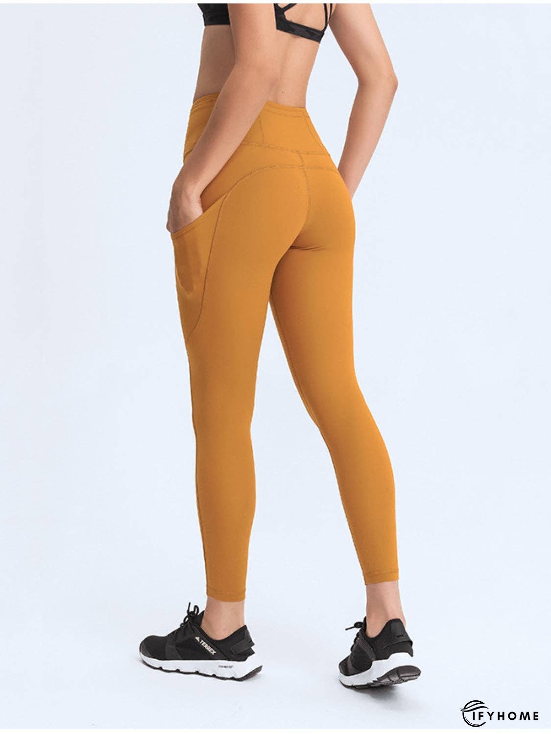 Wide Waistband Leggings with Pockets | IFYHOME