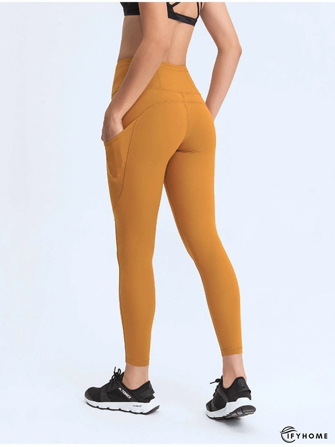 Wide Waistband Leggings with Pockets | IFYHOME