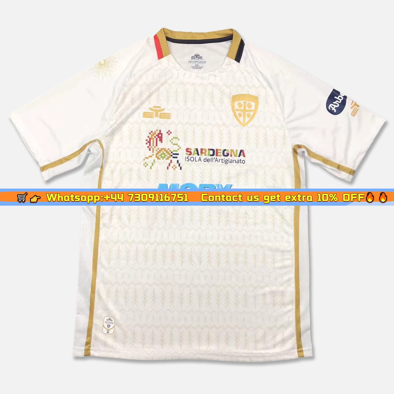Cagliari Calcio 24-25 Away Jersey - Fans Version