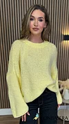 Yazmin Yellow Oversized Wool Jumper