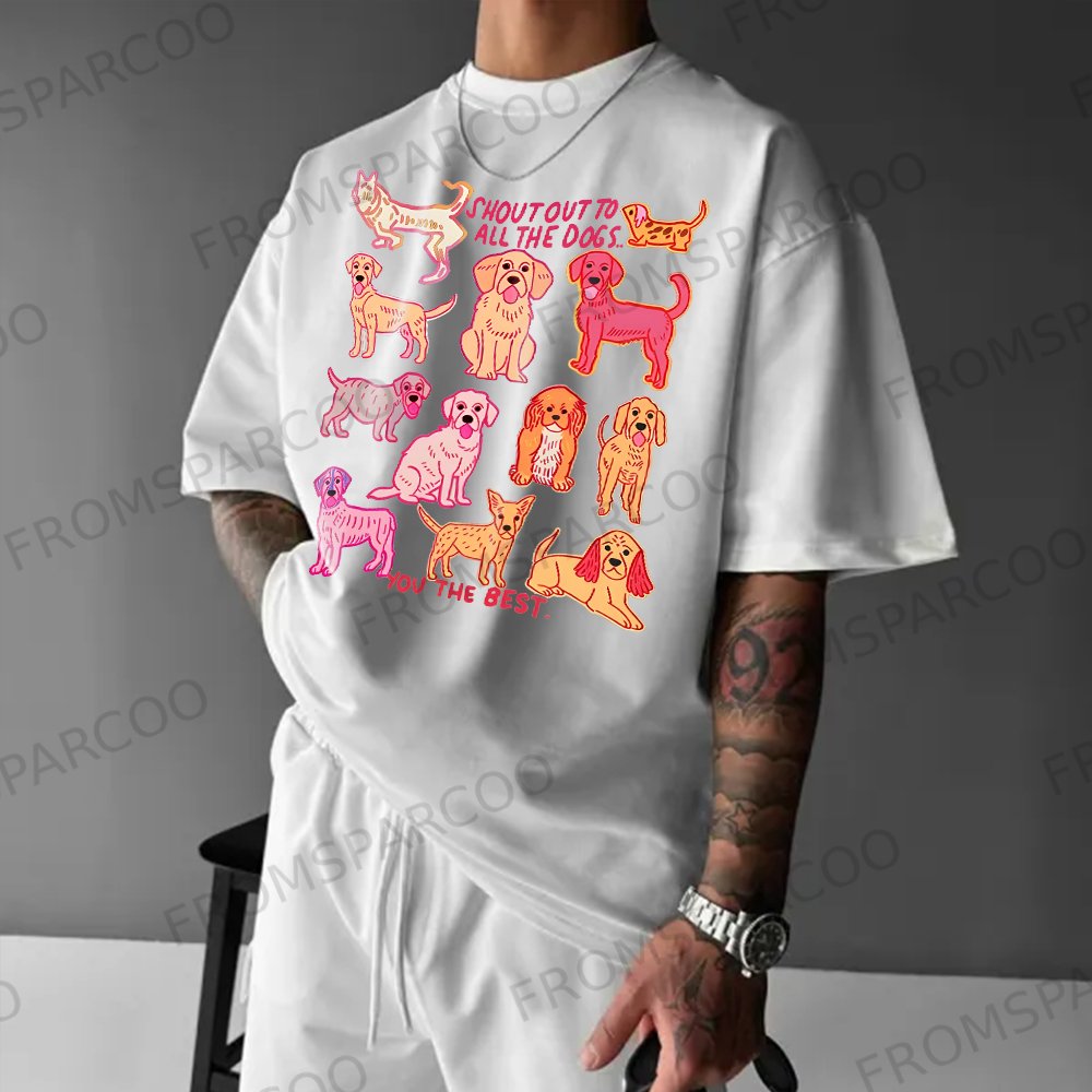 Dogs You Are The Best Unisex Oversized Printed T-Shirt