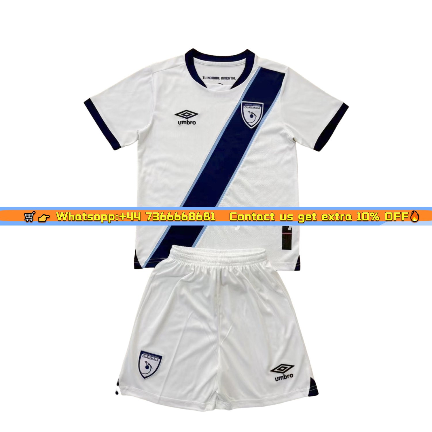 Guatemala 25-26 Home Men's Adult Jersey Set - Fans Version