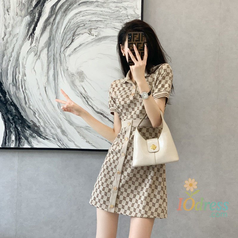 IO Dress Women's Summer Dress 2024  Clothing Midi New Hit Dresses for Chic and Elegant Ladies Korean One-piece Vintage Shirts Dress IO Dress