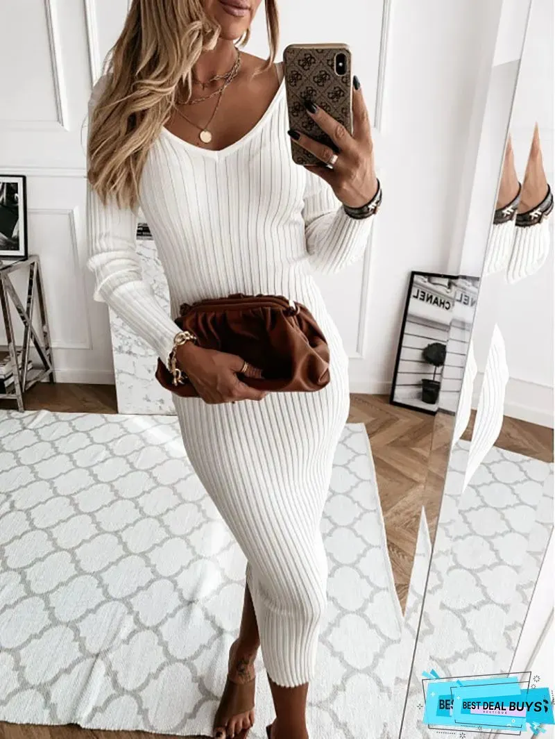 Womens Elegant Turtleneck Dress-Mustard Yellow Bodycon Fit Formal Everyday Outfits
