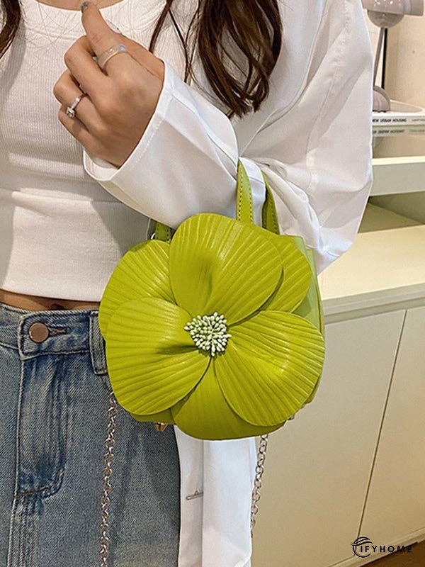 Flower Shape Pleated Split-Joint Bags Crossbody Bags Handbags Tote Bags | IFYHOME