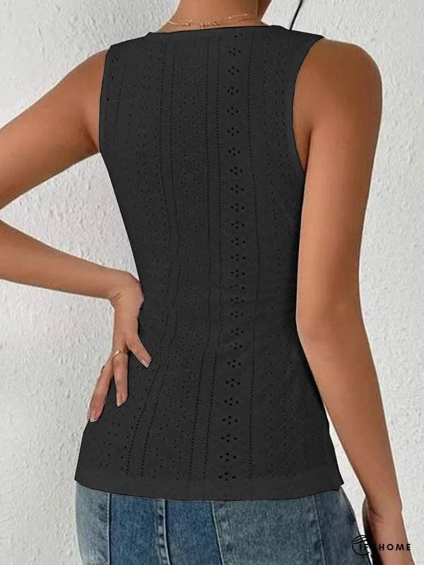 Skinny Sleeveless Solid Color Deep V-Neck Vest Top | IFYHOME