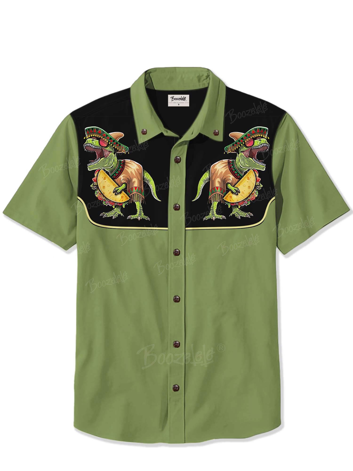 Cinco De Mayo Dinosaurs And Tacos - 100% Cotton Shirt