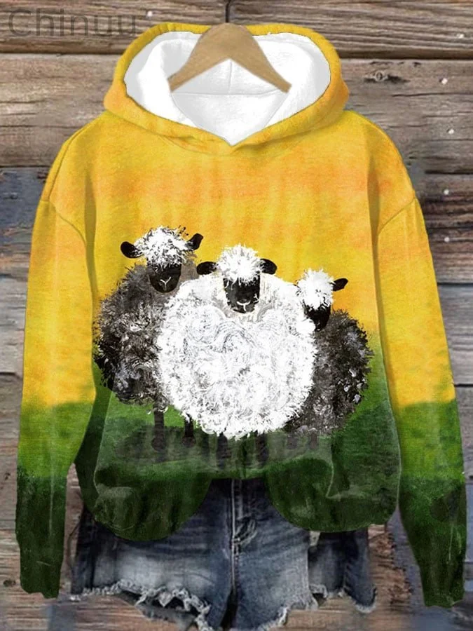 Women's Print Long Sleeve Sweatshirt