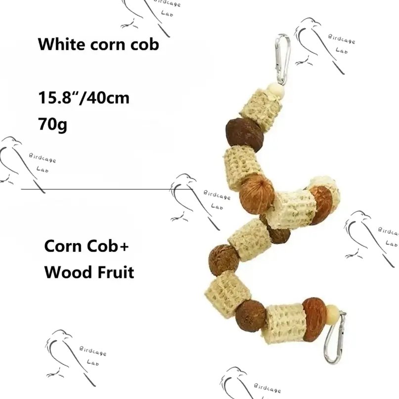 Parrot Wood Fruit Corn Skewer  Birdcagelab