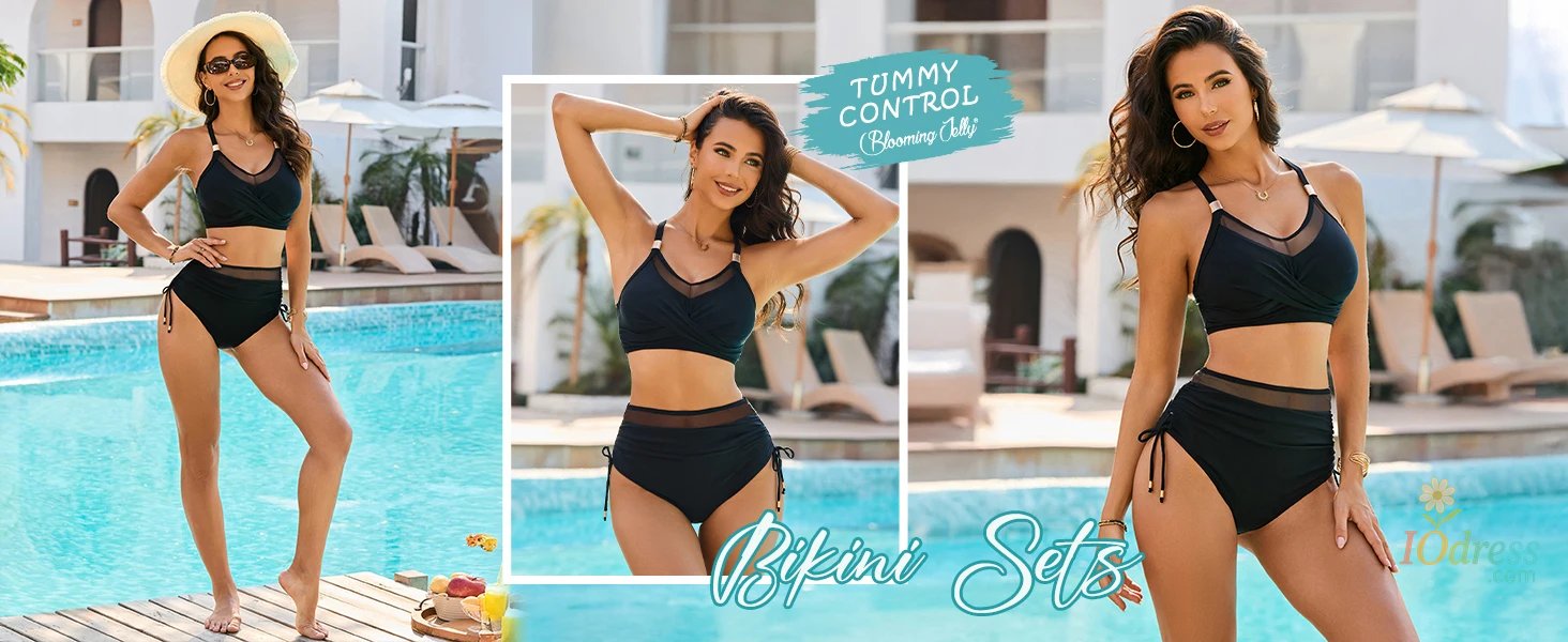 high waisted bikini sets for women